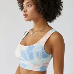 Electric & Rose Tie Dye Sports Bra Small